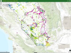 Screenshot of San Joaquin Valley IPA GIS Ma