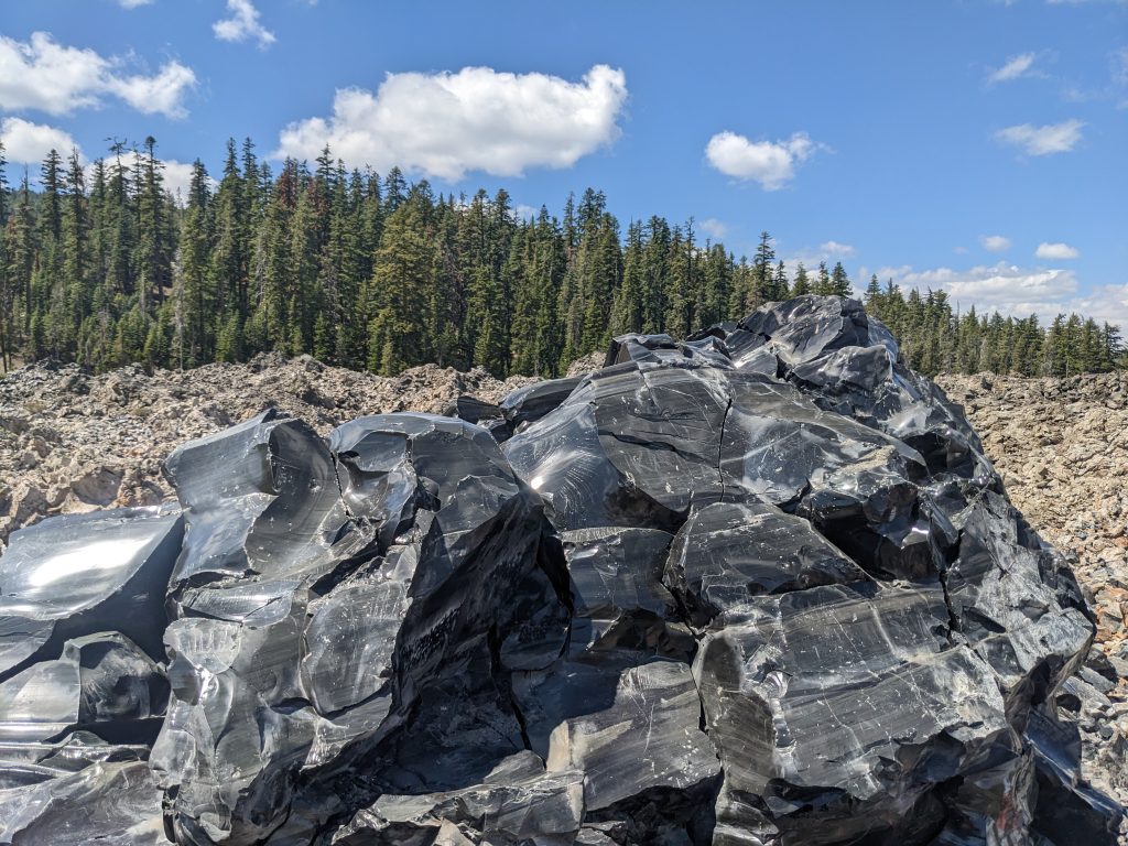 Obsidian Face on Glass Mountain within the proposed Sáttítla National Monument (Image: Brendan Wilce)
